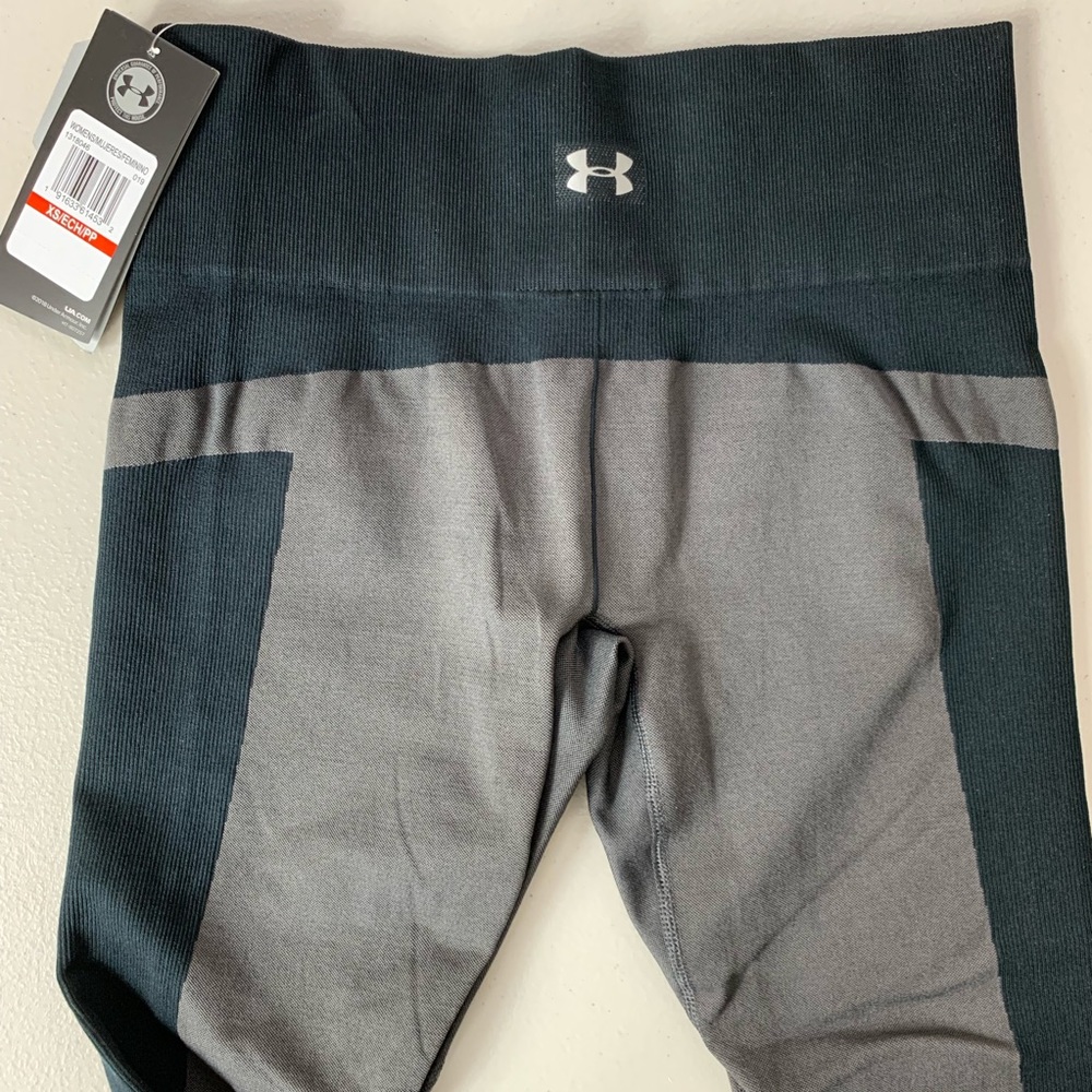 UA Heatgear Threadborne Compression Capri Leggings - Picture 4 of 7